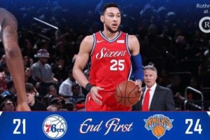  恩比德狂揽三十加二十篮板七六人双加时险胜尼克斯