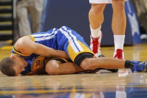  库里脚踝扭伤缺席下周对阵勇士关键战